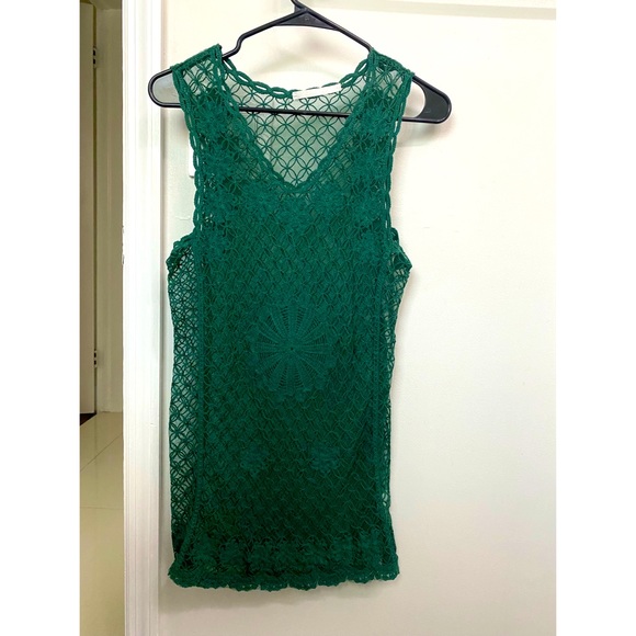 Royal digs green lace tunic - Picture 2 of 5
